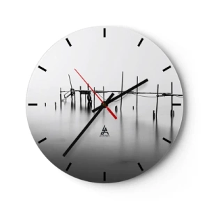 Orologio da parete - Orologio in Vetro - E se la luce non c'è? - 40x40 cm
