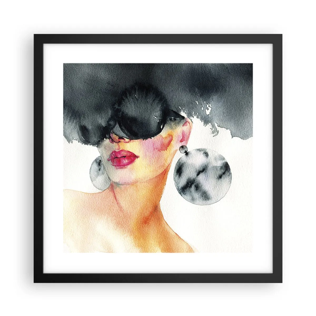 Poster in cornice nera - Il segreto dell'eleganza - 40x40 cm