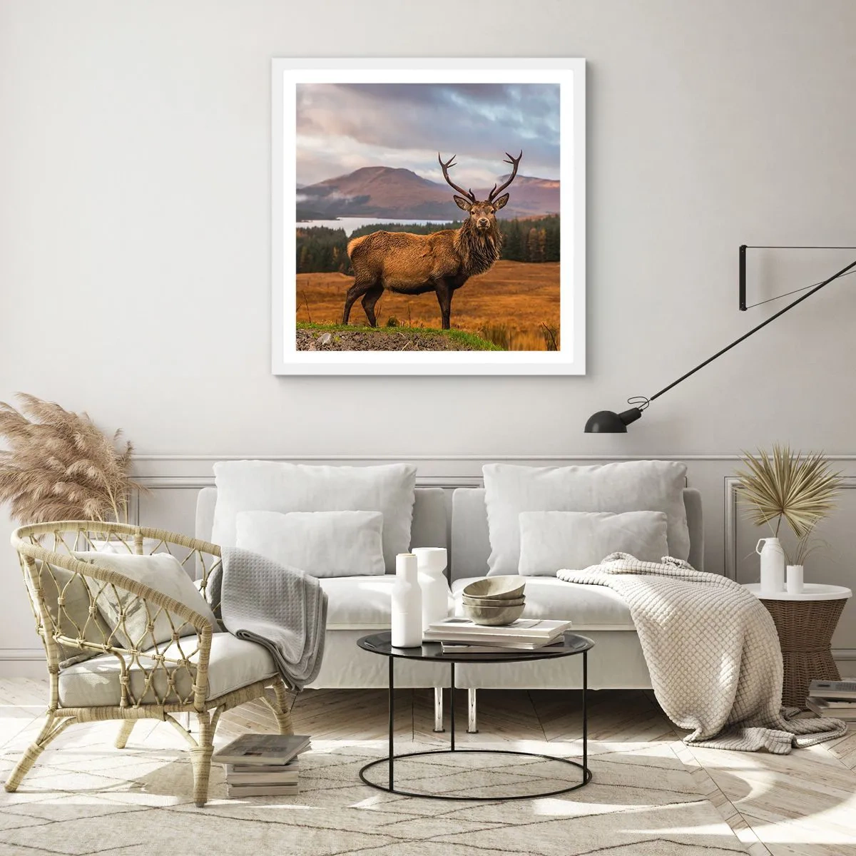 Poster in cornice bianca - Maestà della natura - 60x60 cm