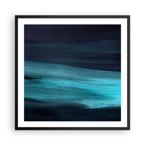 Poster in cornice nera - Seguendo la corrente - 60x60 cm