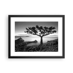 Poster in cornice nera - Pace fino all'orizzonte - 40x30 cm