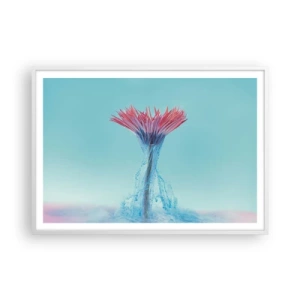 Poster in cornice bianca - L'abbraccio che ravviva - 100x70 cm