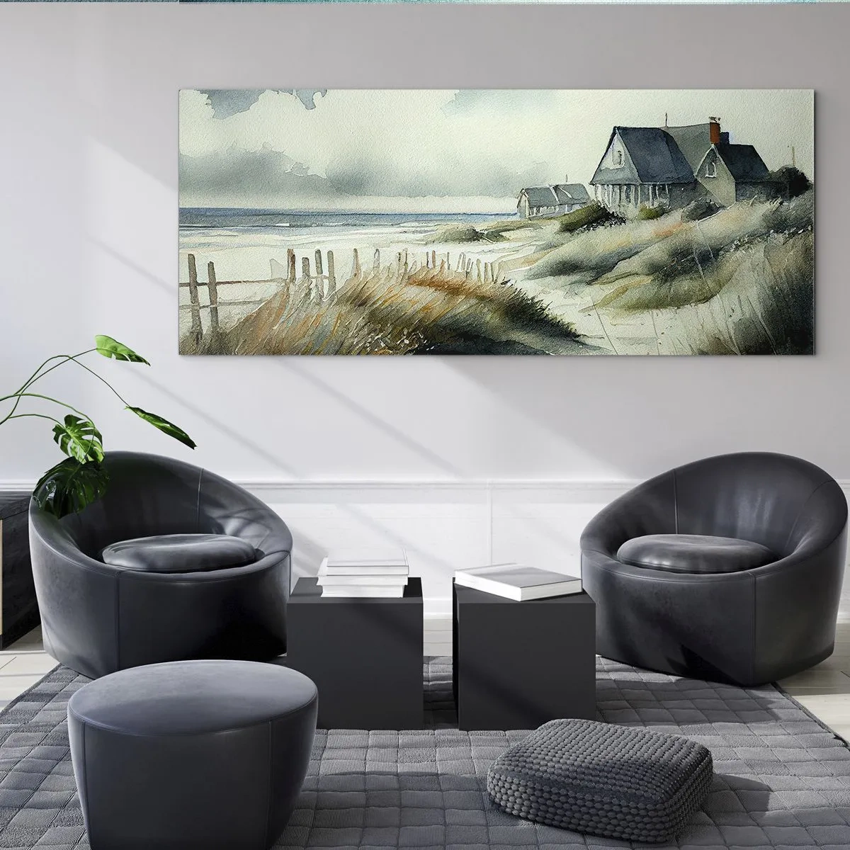 Quadro su vetro - Lontano dal caos - 100x40 cm