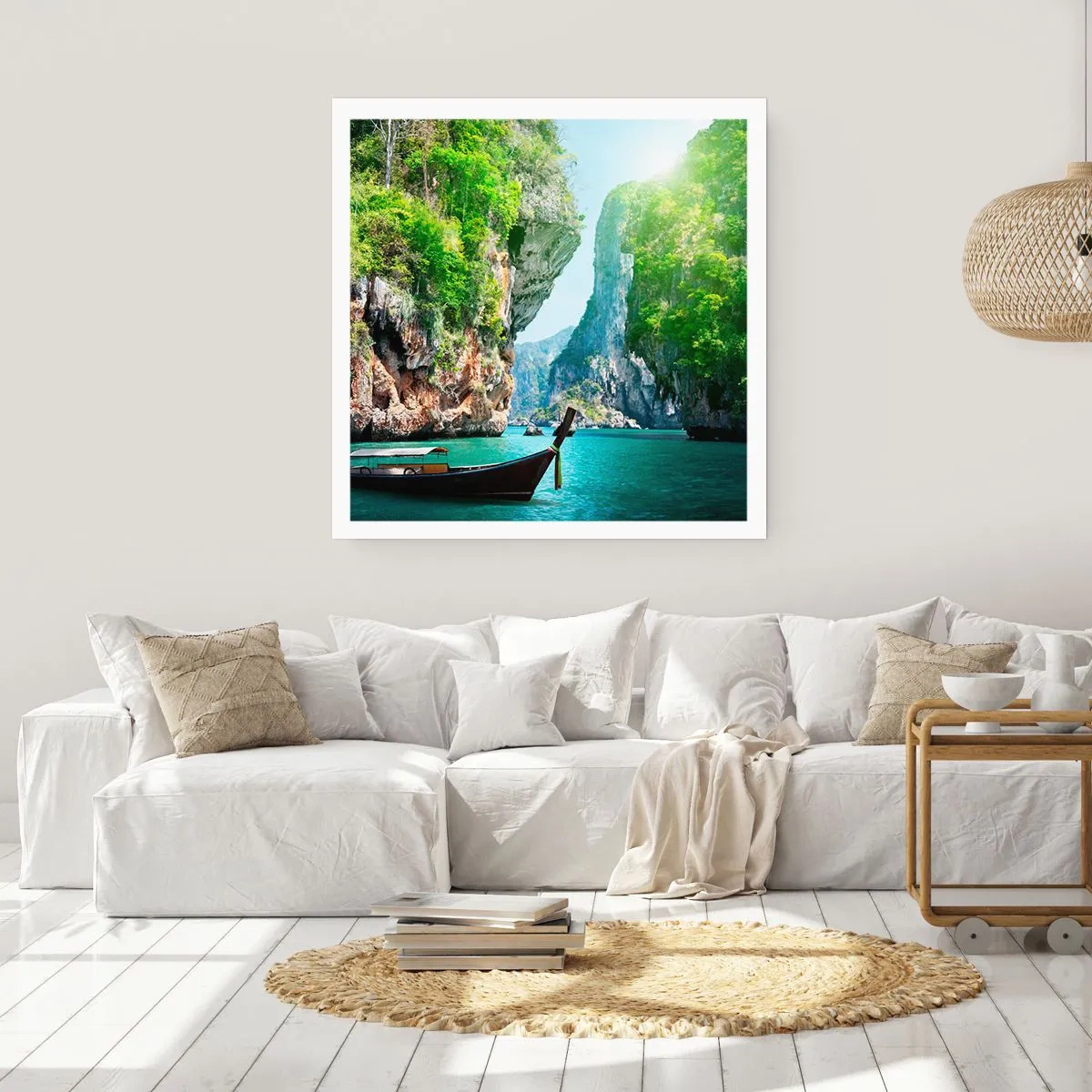 Poster - Invito a un viaggio esotico - 60x60 cm