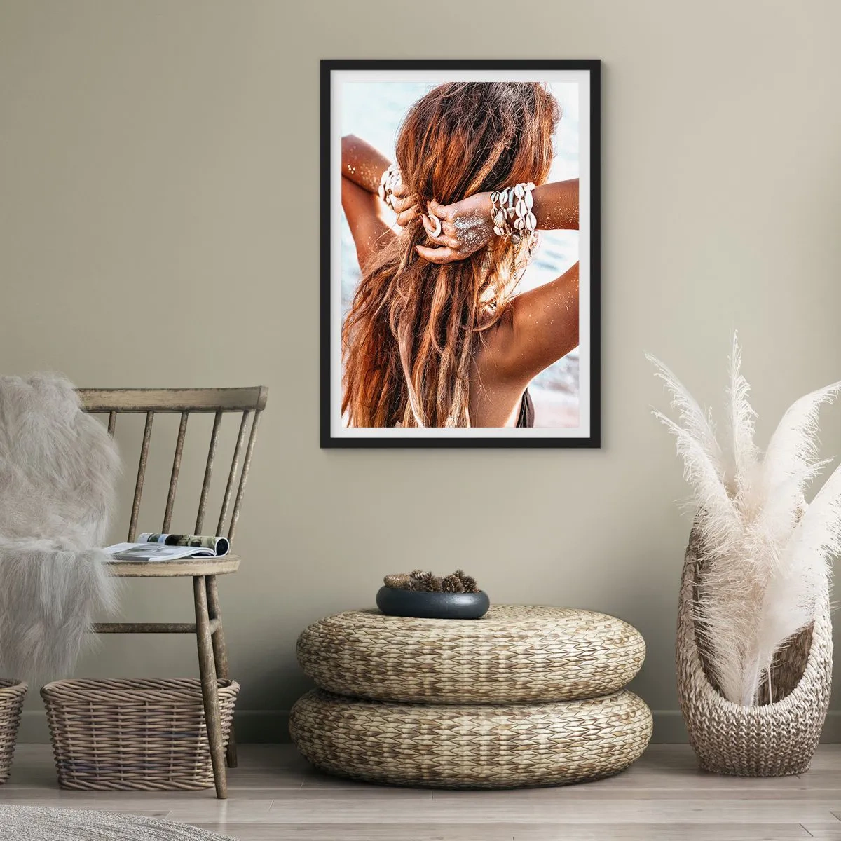 Poster in cornice nera - Sorella dell'acqua e del sole - 40x50 cm