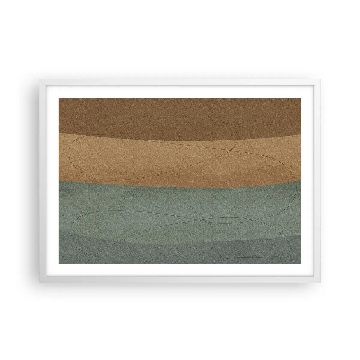 Poster in cornice bianca - Composizione orizzontale - 70x50 cm