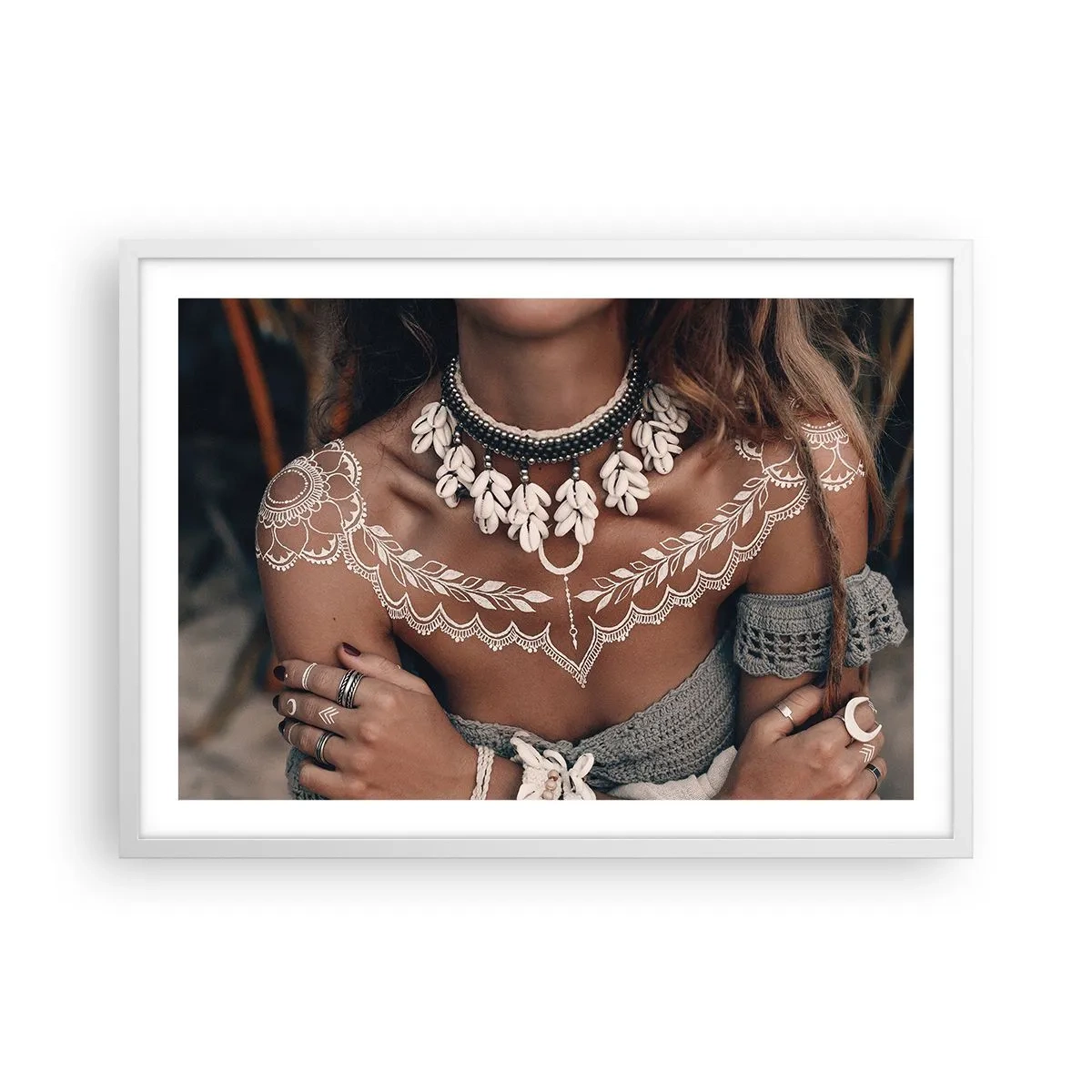 Poster in cornice bianca - Talismani, rituali di femminilità - 70x50 cm