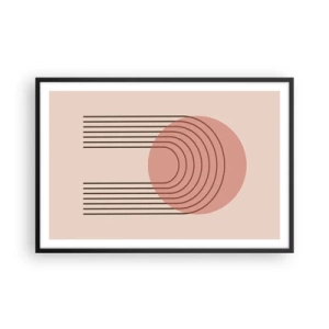 Poster in cornice nera - Attrazione irresistibile - 91x61 cm