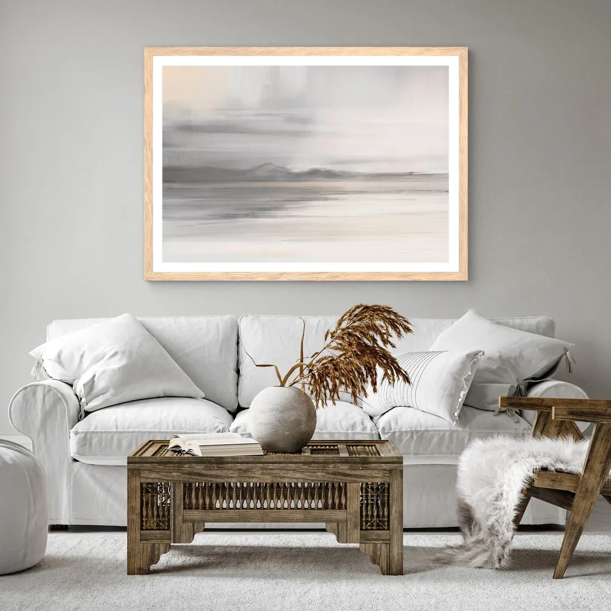 Poster in cornice rovere chiaro - Orizzonte trasognato - 40x30 cm