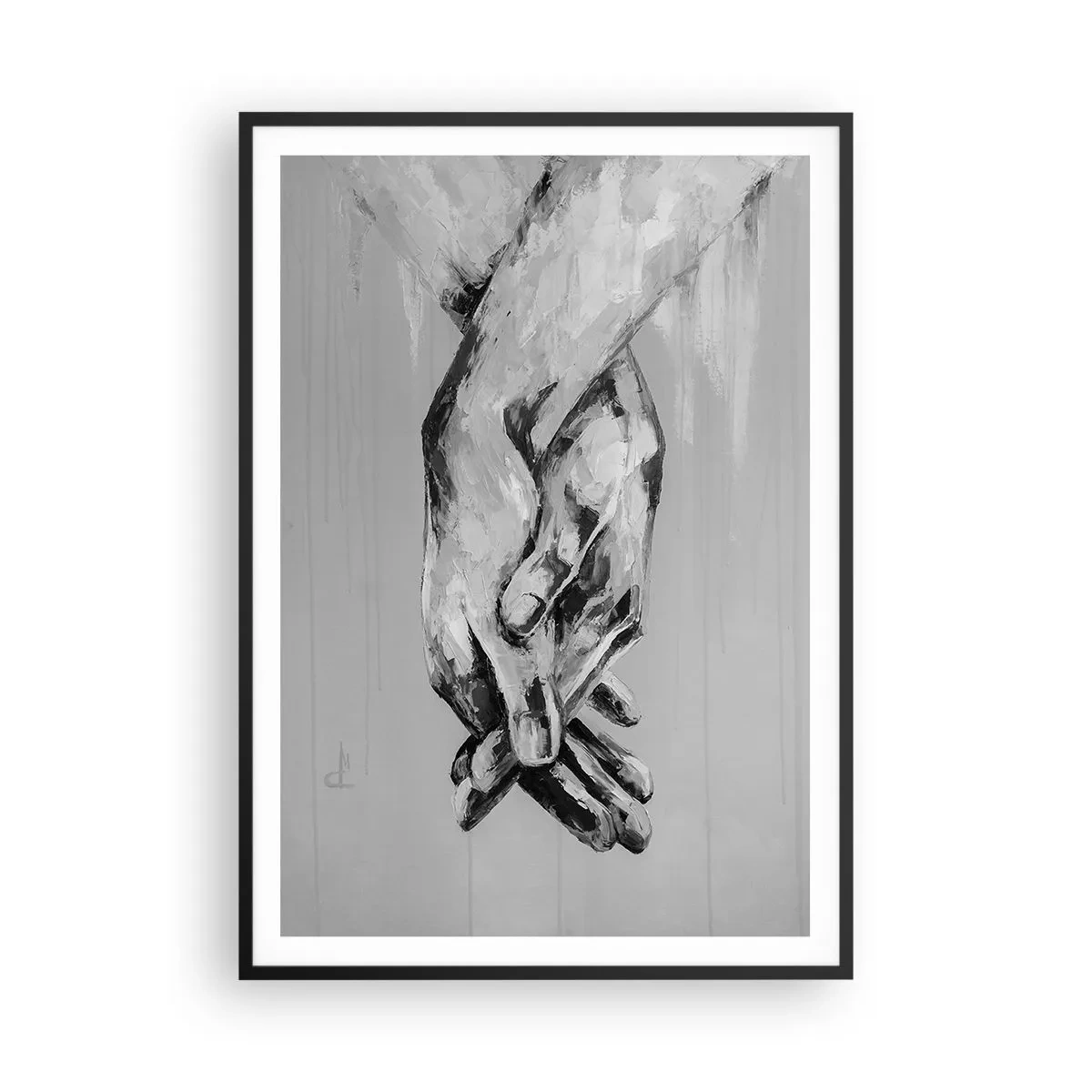 Poster in cornice nera - Inizio... - 70x100 cm