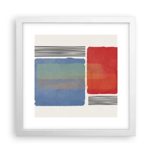 Poster in cornice bianca - Spirito e lettera della geometria - 30x30 cm