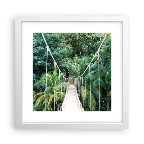 Poster in cornice bianca - Welcome to the jungle! - 30x30 cm