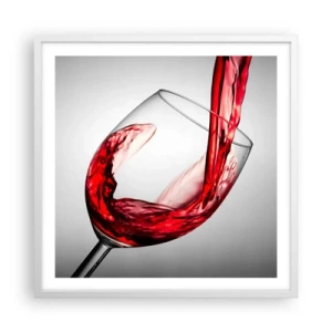 Poster in cornice bianca - Colore - movimento - suono - 60x60 cm