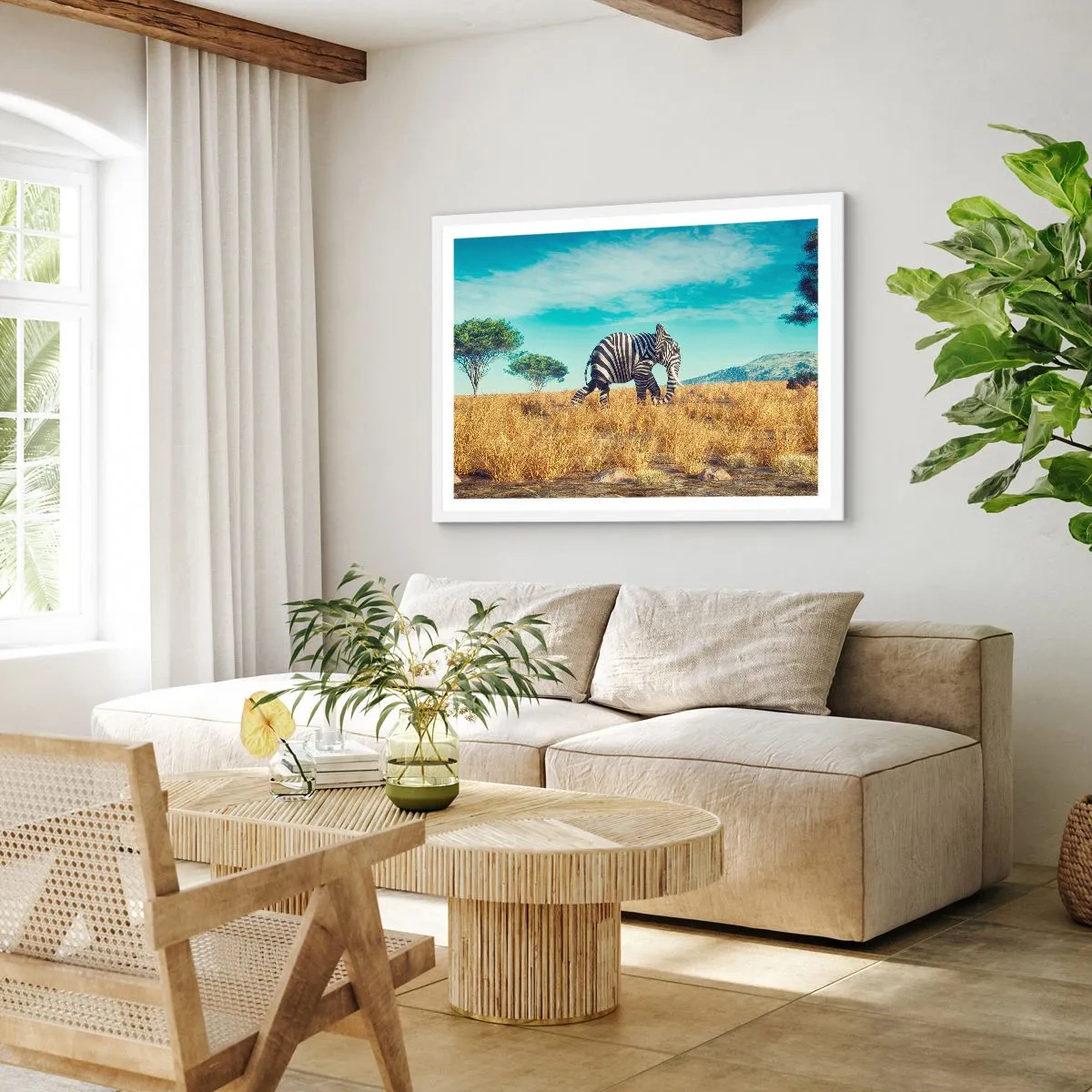 Poster in cornice bianca - Il grigio non è più di moda - 70x50 cm