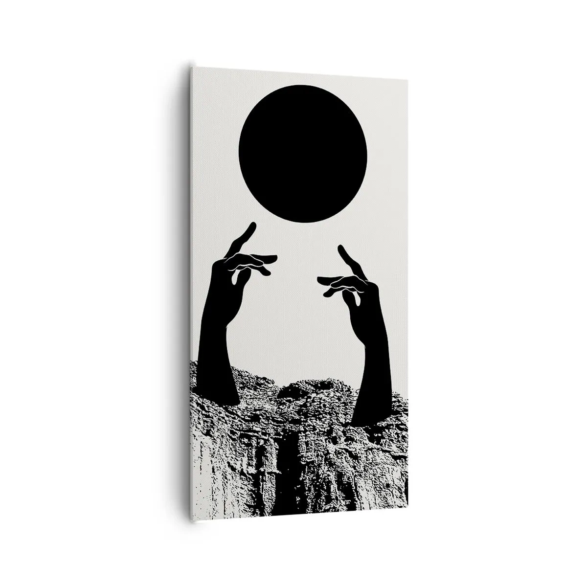 Quadro su tela - Stampe su Tela - Composizione surreale: sole e resto - 65x120 cm