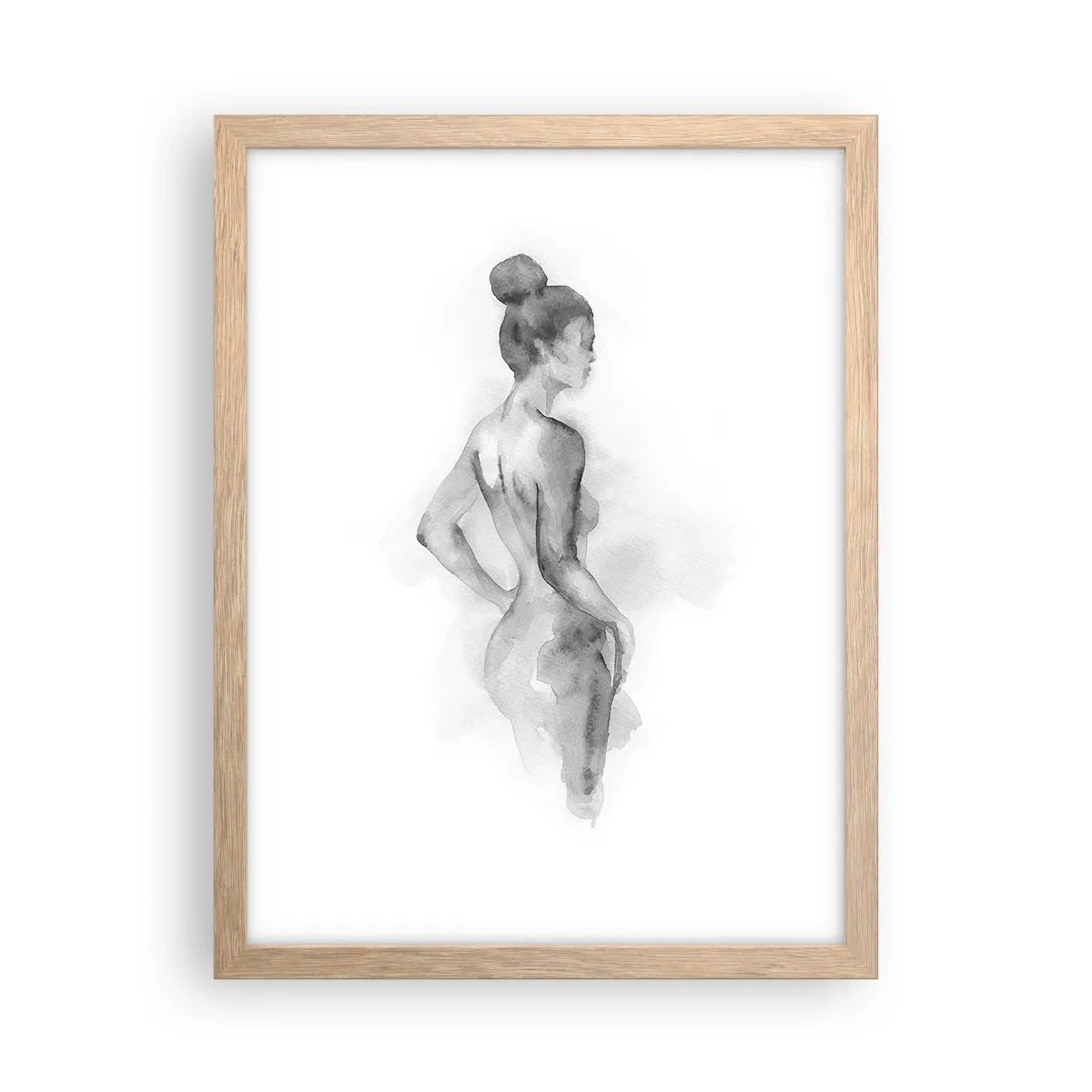 Poster in cornice rovere chiaro - Bella come un quadro - 30x40 cm