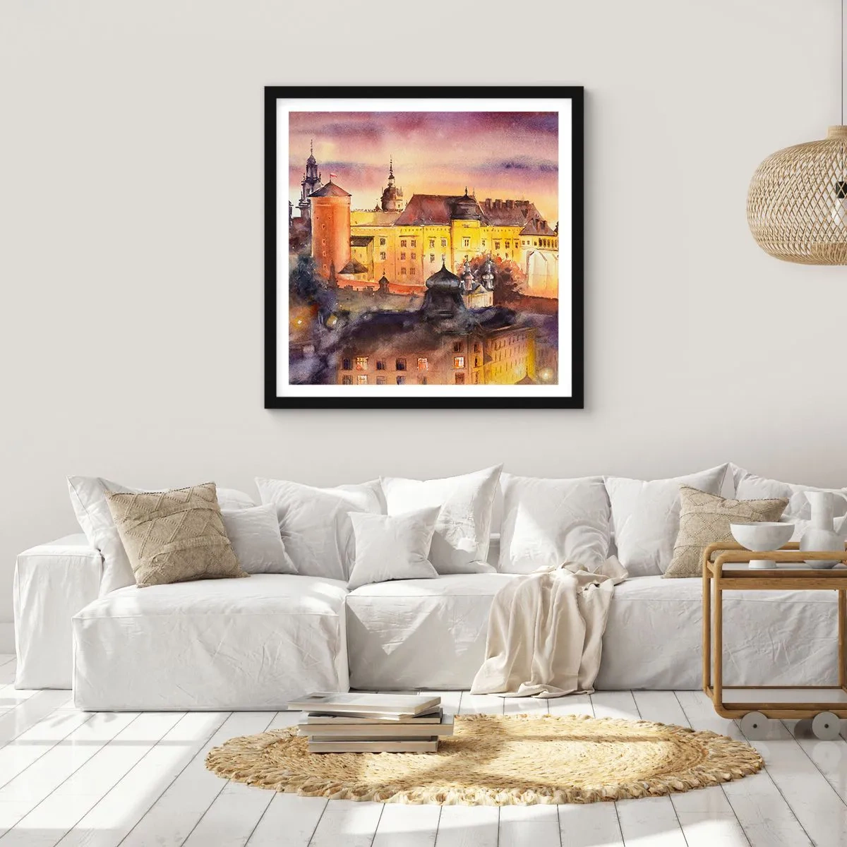 Poster in cornice nera - Storia e fiaba - 60x60 cm