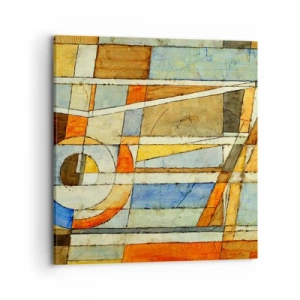 Quadro su tela - Stampe su Tela - Cubismo in cantiere - 70x70 cm