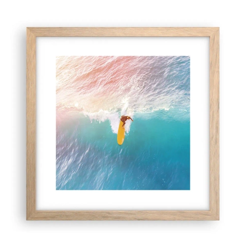 Poster in cornice rovere chiaro - Il cavaliere dell'oceano - 30x30 cm
