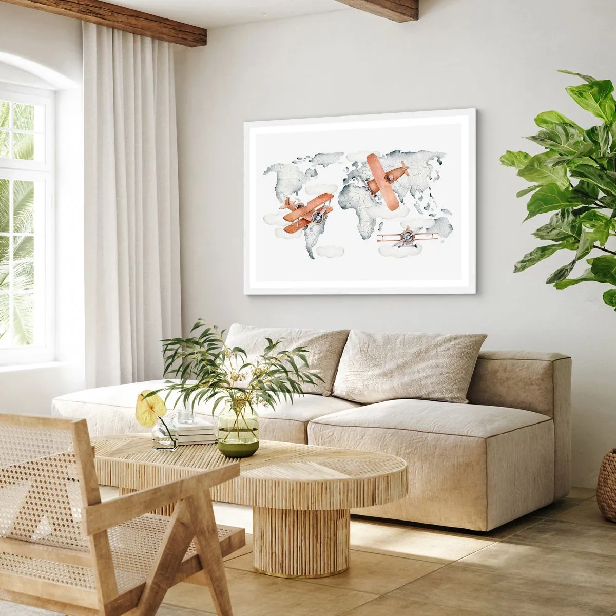 Poster in cornice bianca - Nello spirito dei pionieri - 50x40 cm