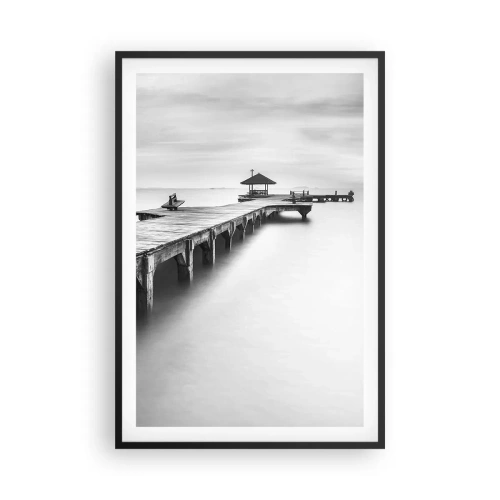 Poster in cornice nera - Sempre più lontano. - 61x91 cm