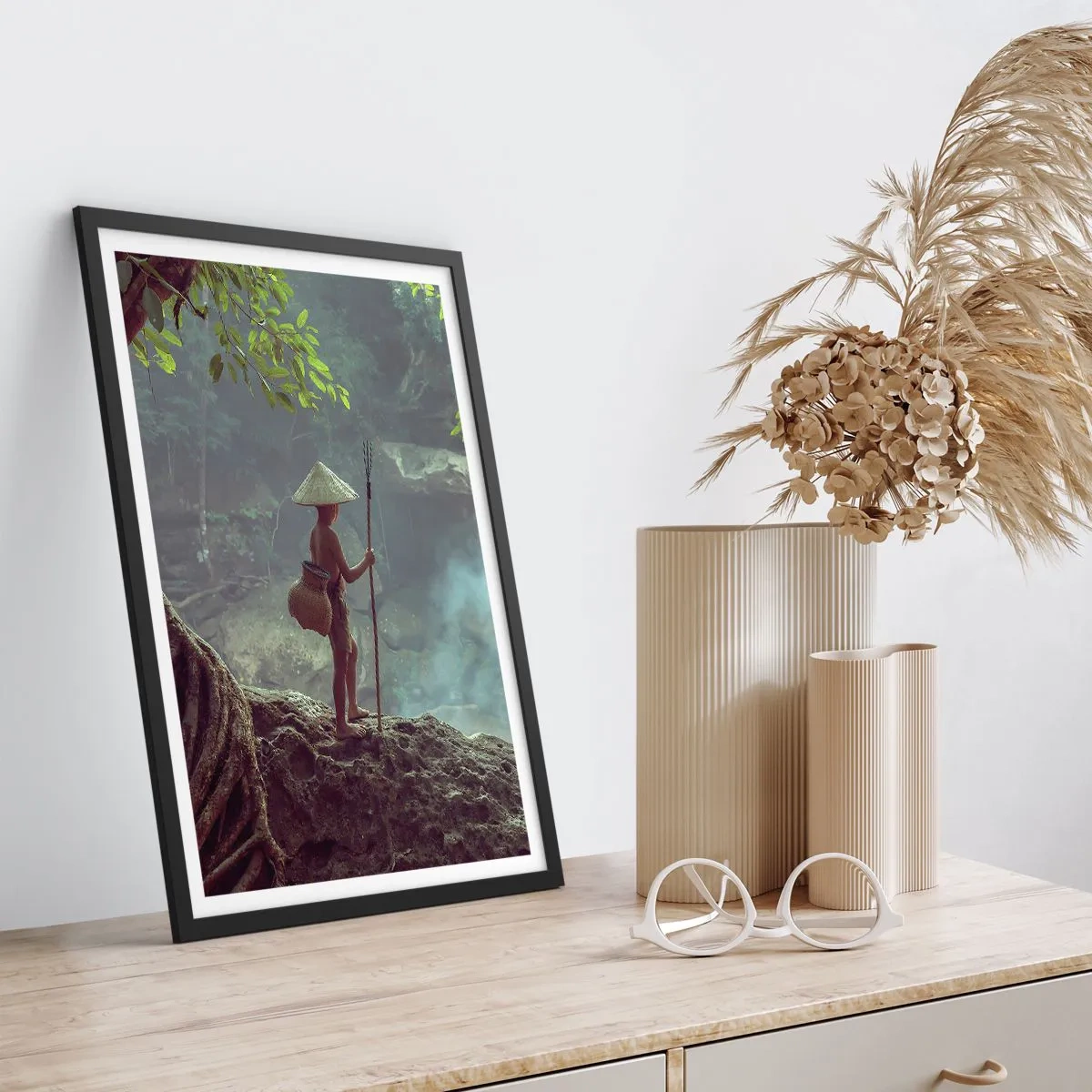 Poster in cornice nera - In armonia con la natura - 40x50 cm