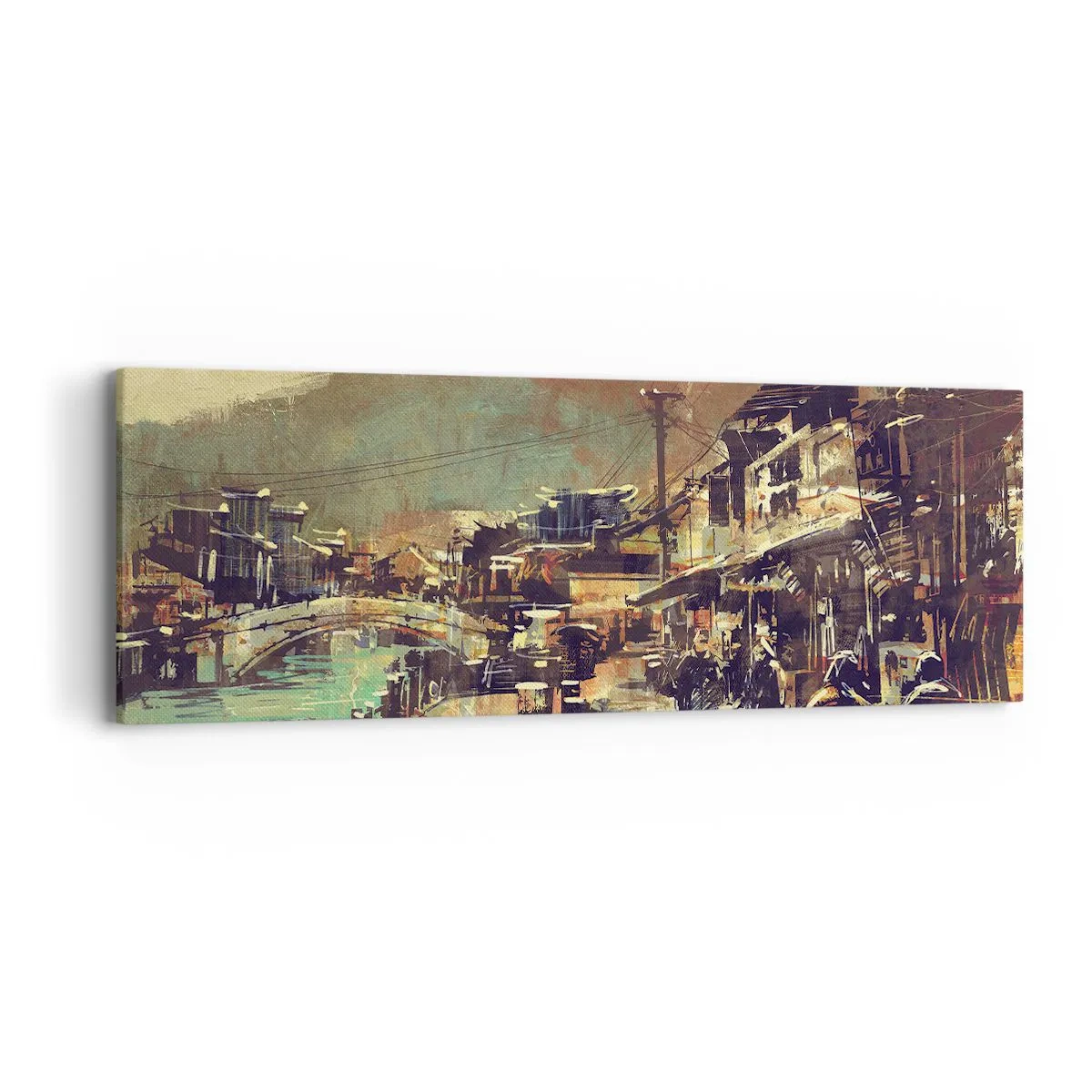Quadro su tela - Stampe su Tela - La vita come ricchezza di grigio - 90x30 cm