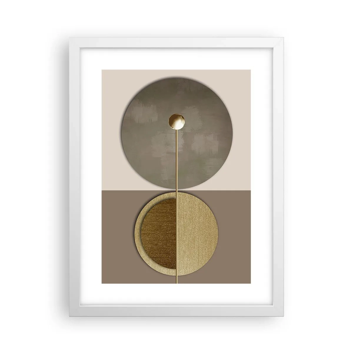 Poster in cornice bianca - Equilibrio perfetto - 30x40 cm
