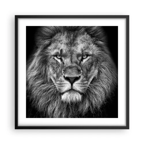 Poster in cornice nera - Nell'abito dell'incoronazione - 50x50 cm