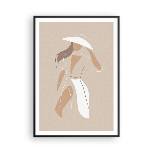 Poster in cornice nera - La moda è un gioco - 70x100 cm