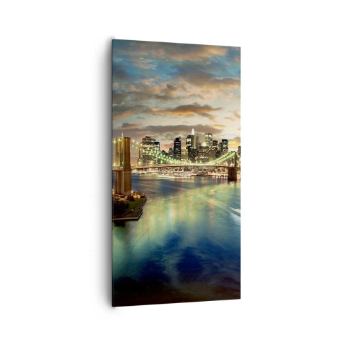Quadro su tela - Stampe su Tela - Il cielo luminoso sopra Manhattan - 65x120 cm