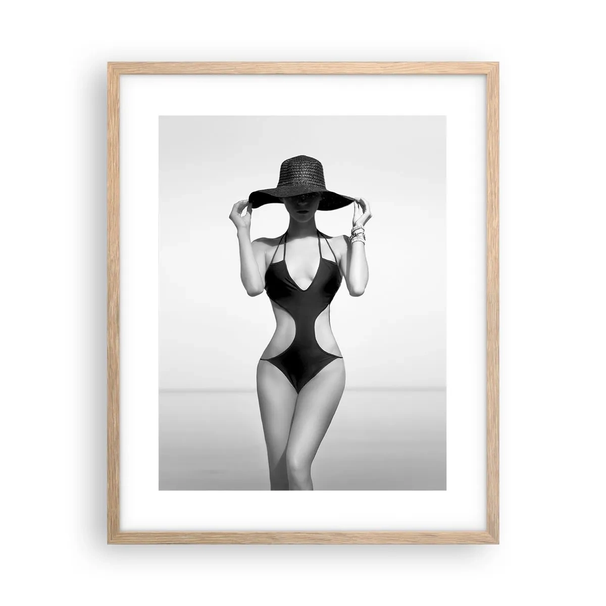 Poster in cornice rovere chiaro - Il mio nome è Eleganza - 40x50 cm