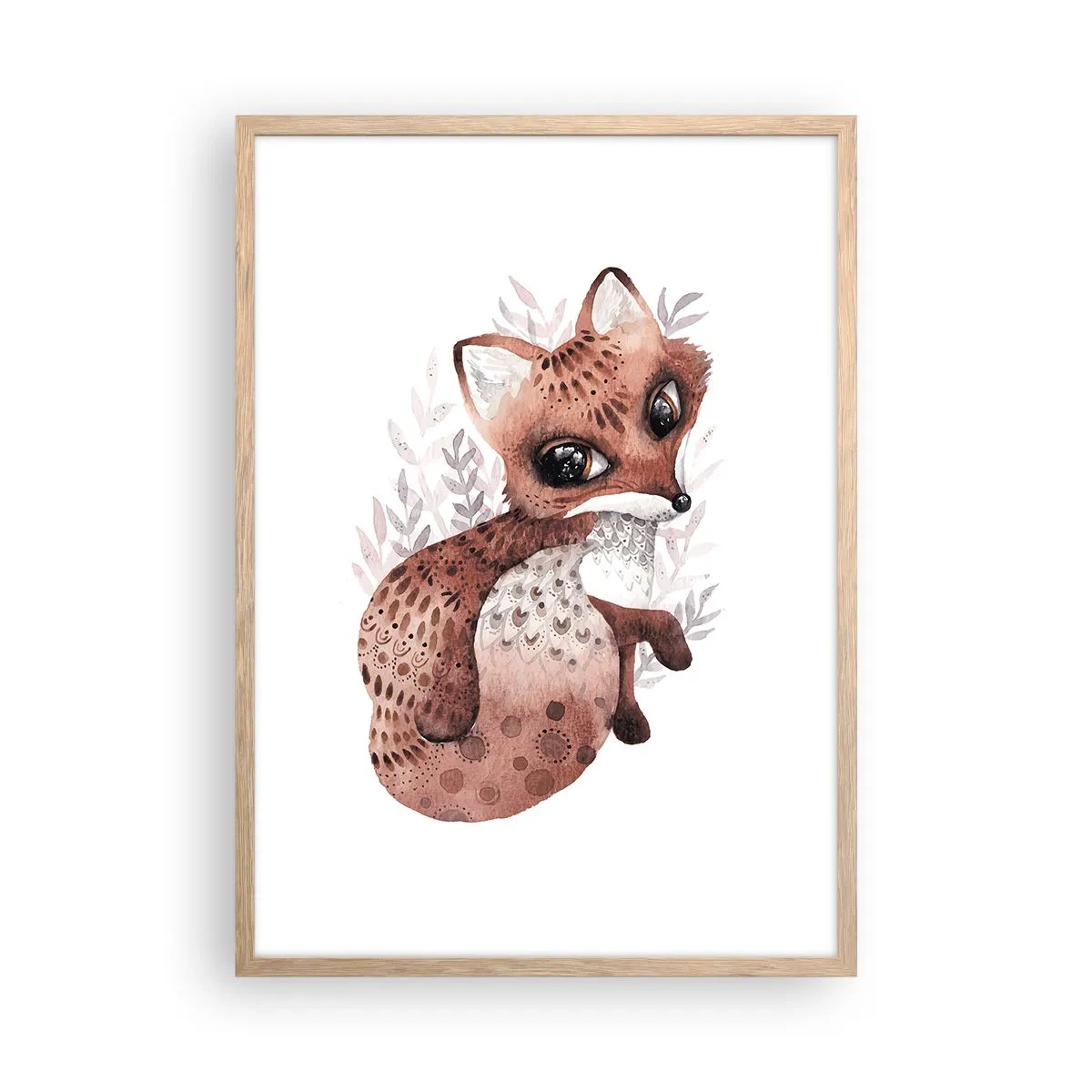 Poster in cornice rovere chiaro - Semplicemente da amare - 50x70 cm