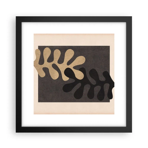 Poster in cornice nera - Assenza e completamento - 30x30 cm