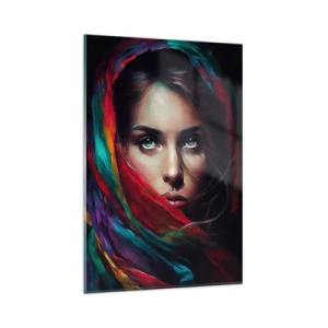 Quadro su vetro - Mistero dagli occhi verdi - 80x120 cm