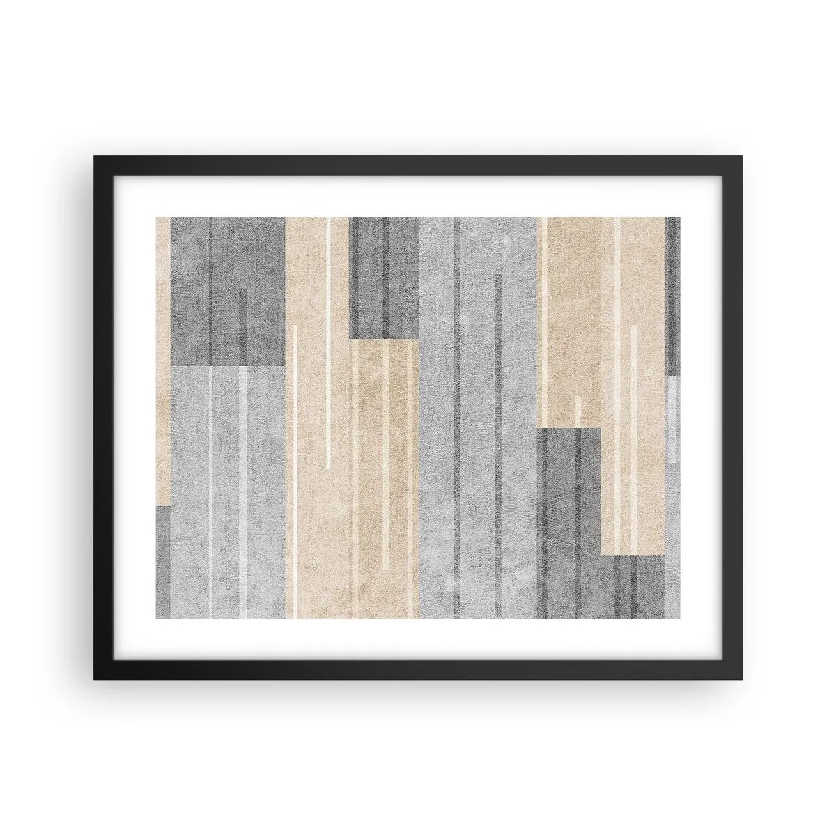 Poster in cornice nera - Composizione: rigare dritto - 50x40 cm