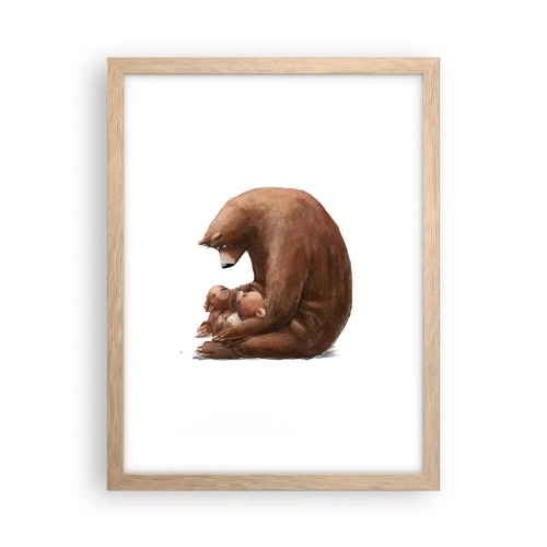 Poster in cornice rovere chiaro - Sogni d'oro, bambini - 30x40 cm