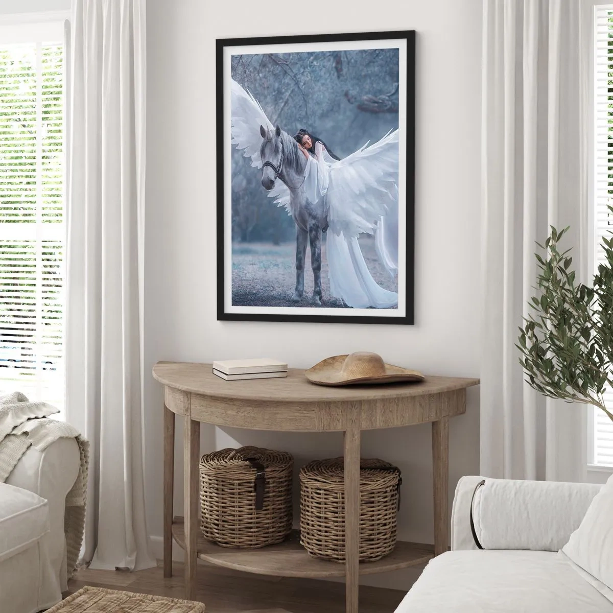 Poster in cornice nera - Momento ispirato - 30x40 cm