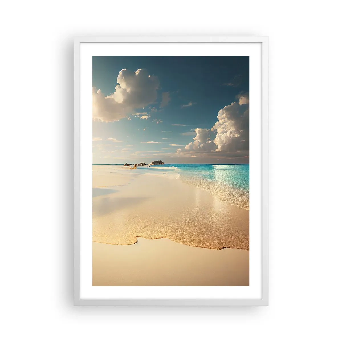 Poster in cornice bianca - Giornata ideale - 50x70 cm