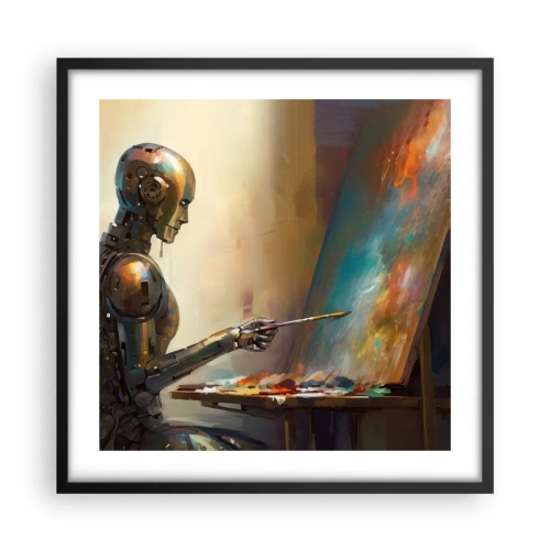 Poster in cornice nera - L'arte del futuro - 50x50 cm