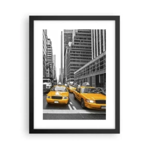 Poster in cornice nera - Siamo noi che coloriamo la città - 30x40 cm