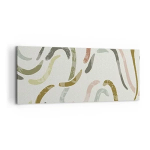 Quadro su tela - Stampe su Tela - La danza gioiosa dell'astrazione - 100x40 cm