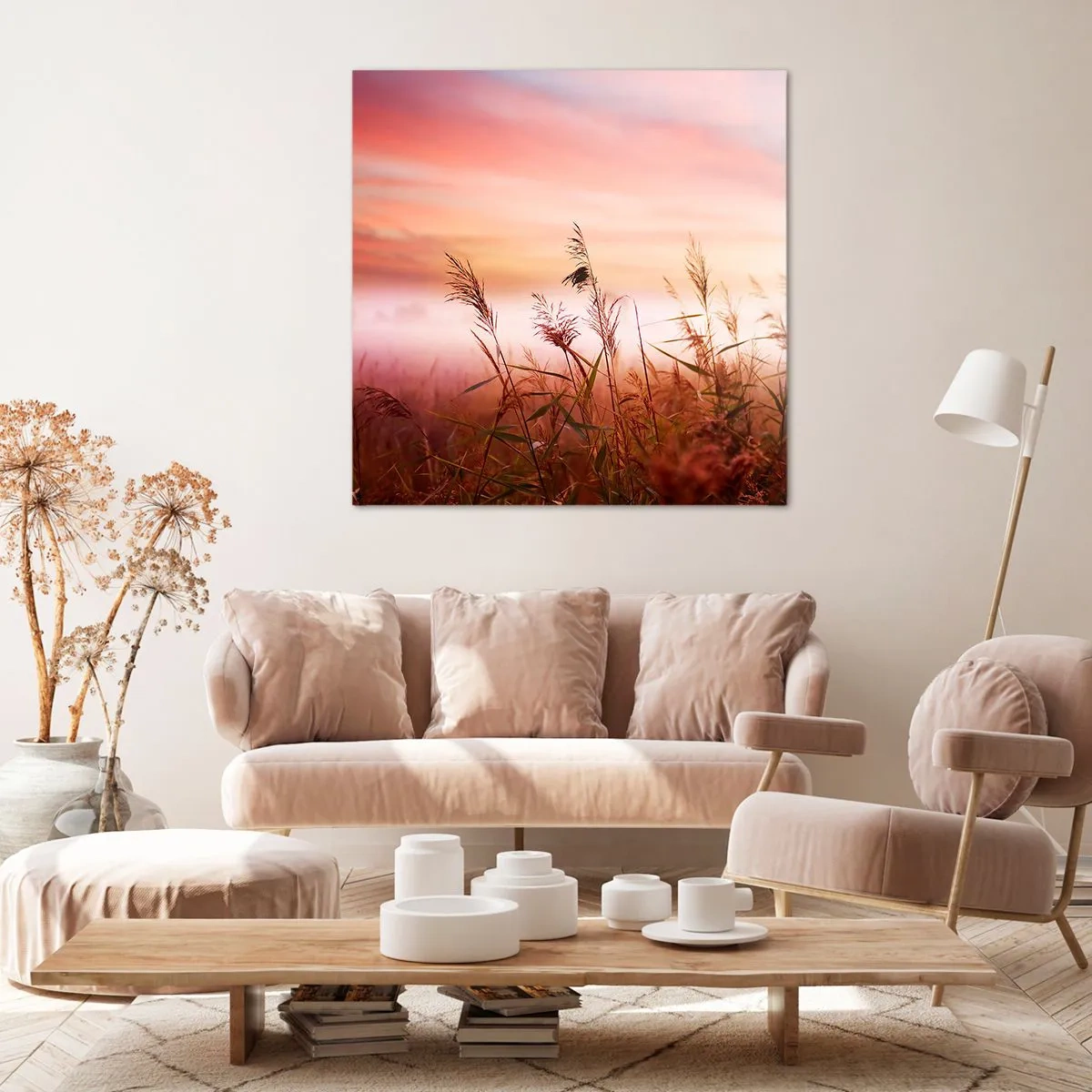 Quadro su tela - Stampe su Tela - Aquiloni, denti di leone, vento - 60x60 cm