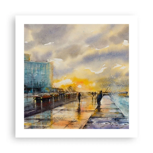 Poster - Vita sulla costa - 50x50 cm