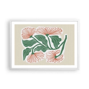 Poster in cornice bianca - Folklore e modernità - 70x50 cm
