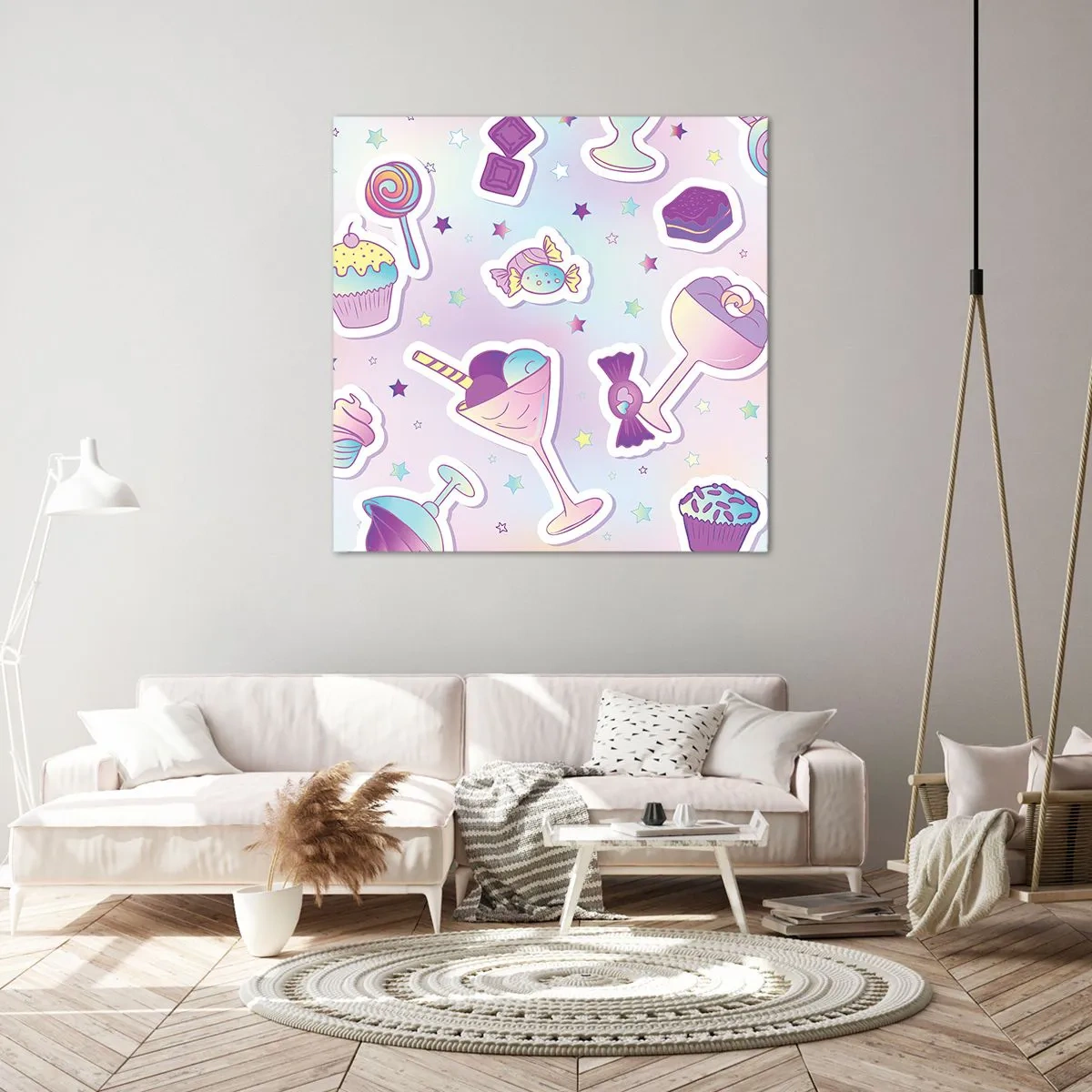 Quadro su tela - Stampe su Tela - Ogni giorno è il mio compleanno - 70x70 cm