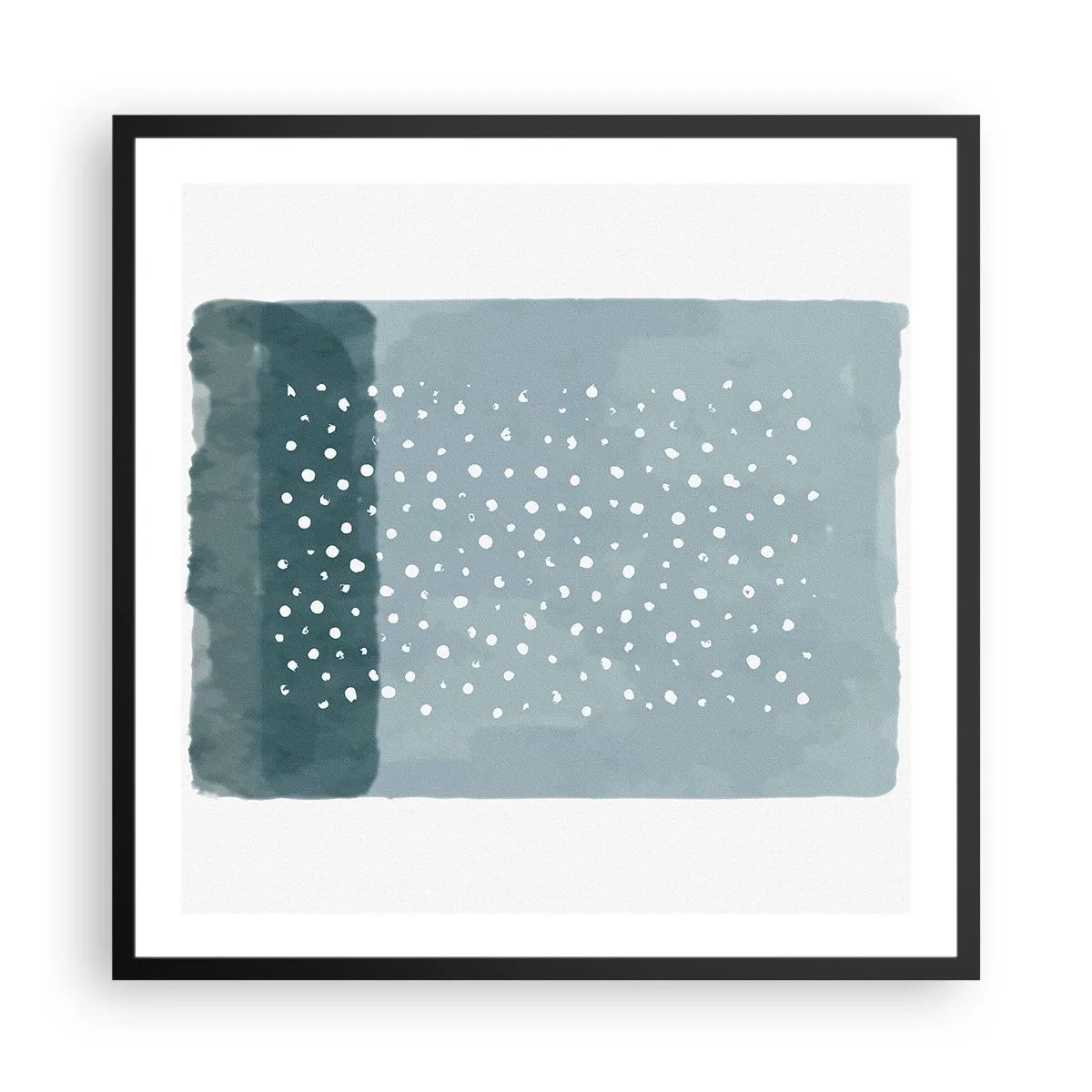 Poster in cornice nera - Spuntate nel blu - 60x60 cm