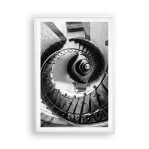 Poster in cornice bianca - Ancora più in alto - 61x91 cm