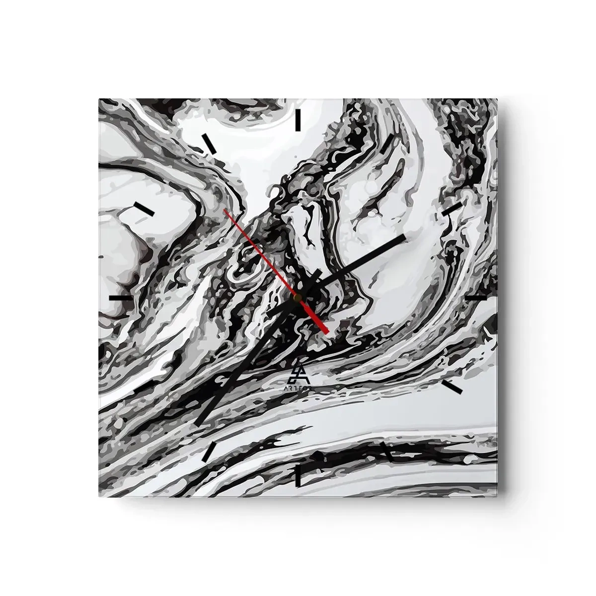 Orologio da parete - Orologio in Vetro - All'inizio vi era il caos - 40x40 cm