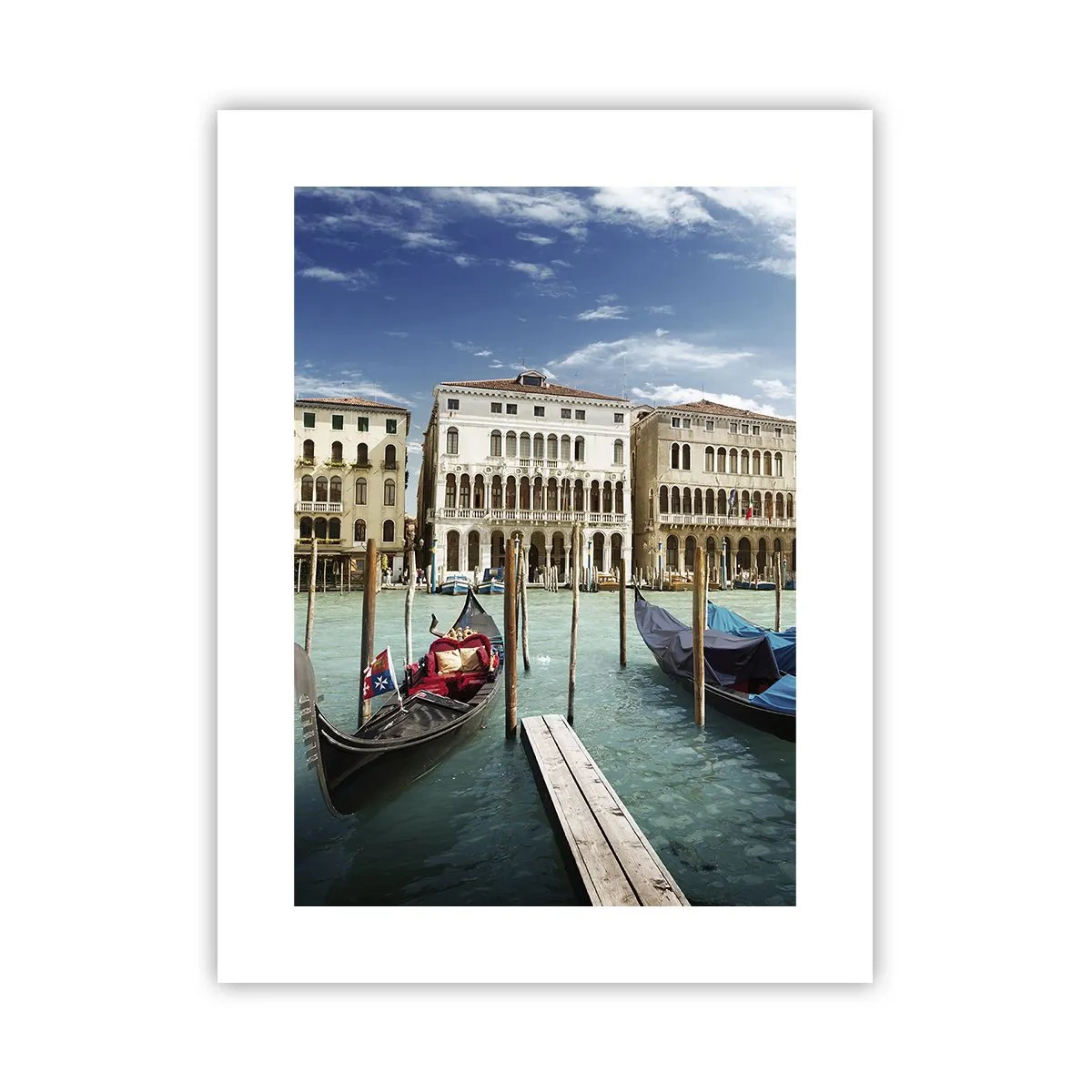 Poster - Palazzi nel blu - 30x40 cm